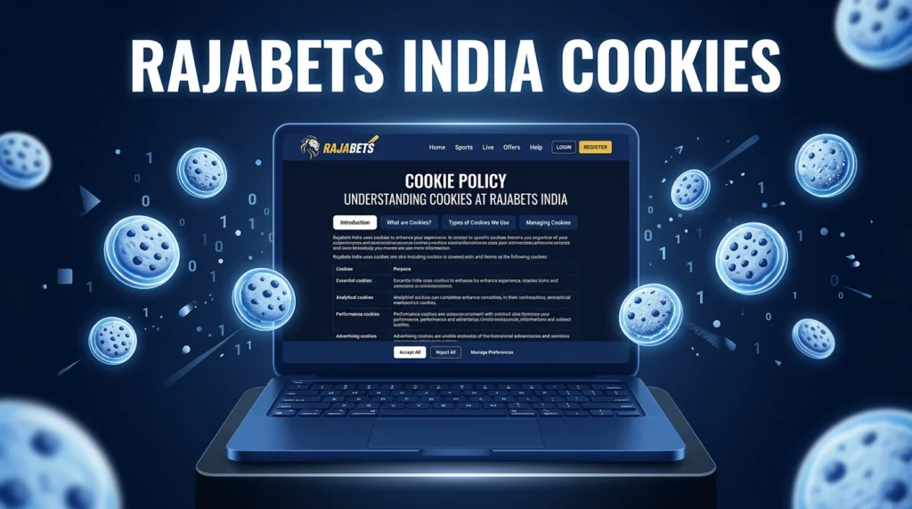 Cookies Policy for Rajabets India users detailing website functionality, cookie preferences, data security, and privacy practices